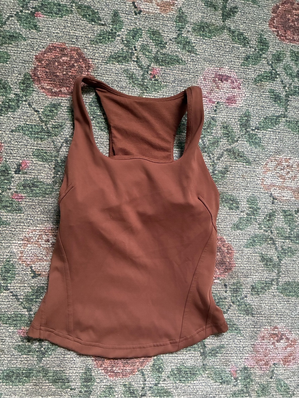 Rust Brown Racerback Tank Top